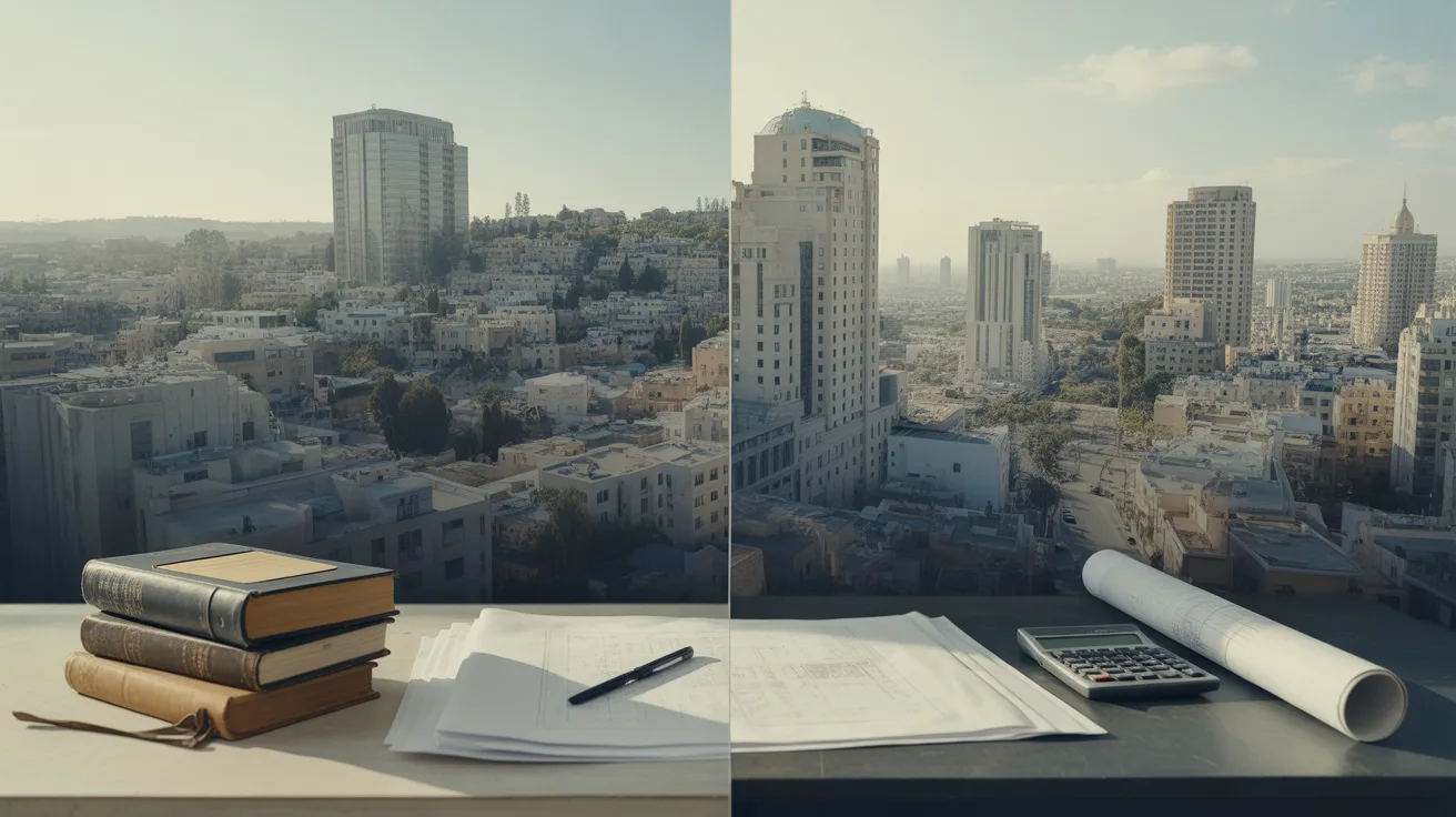 ספרי משפט מול תוכניות בנייה — עו"ד ובדיקה תכנונית