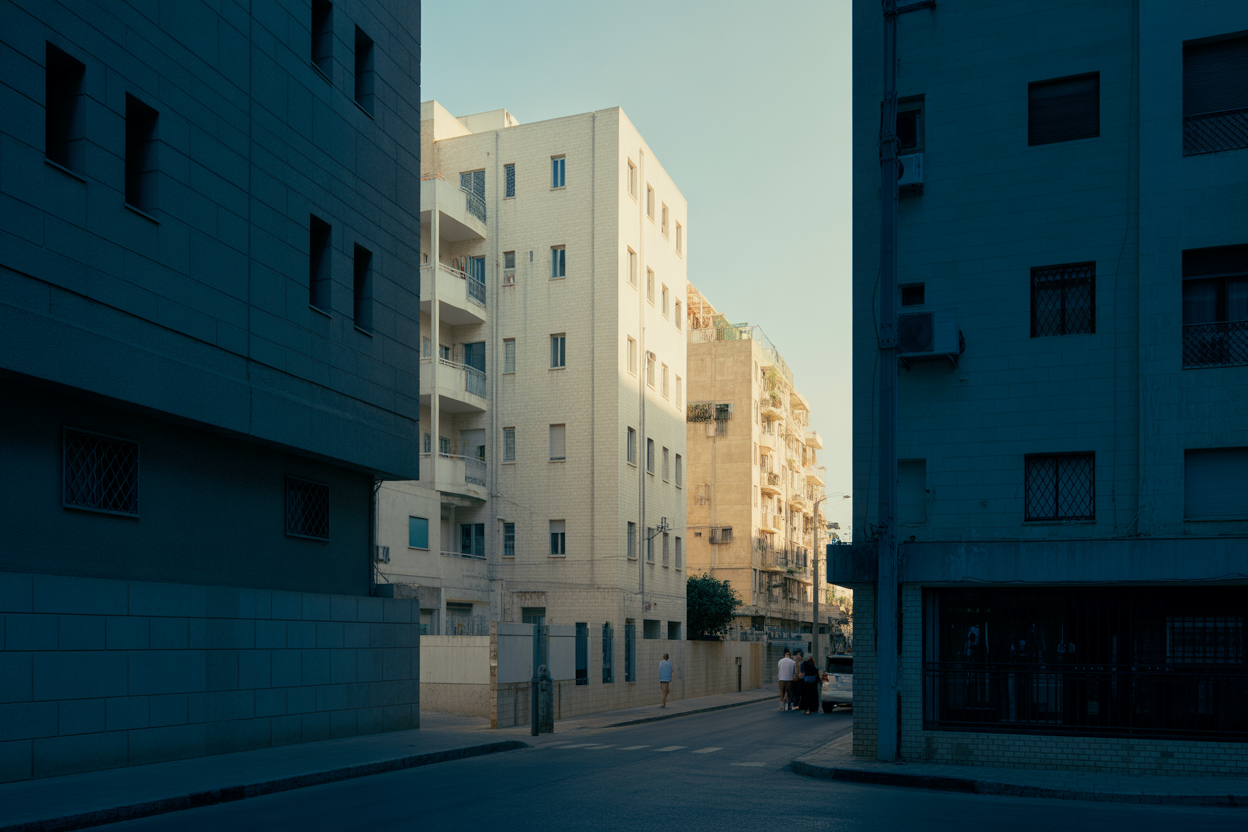 רחוב בתהליך התחדשות — ישן מול חדש