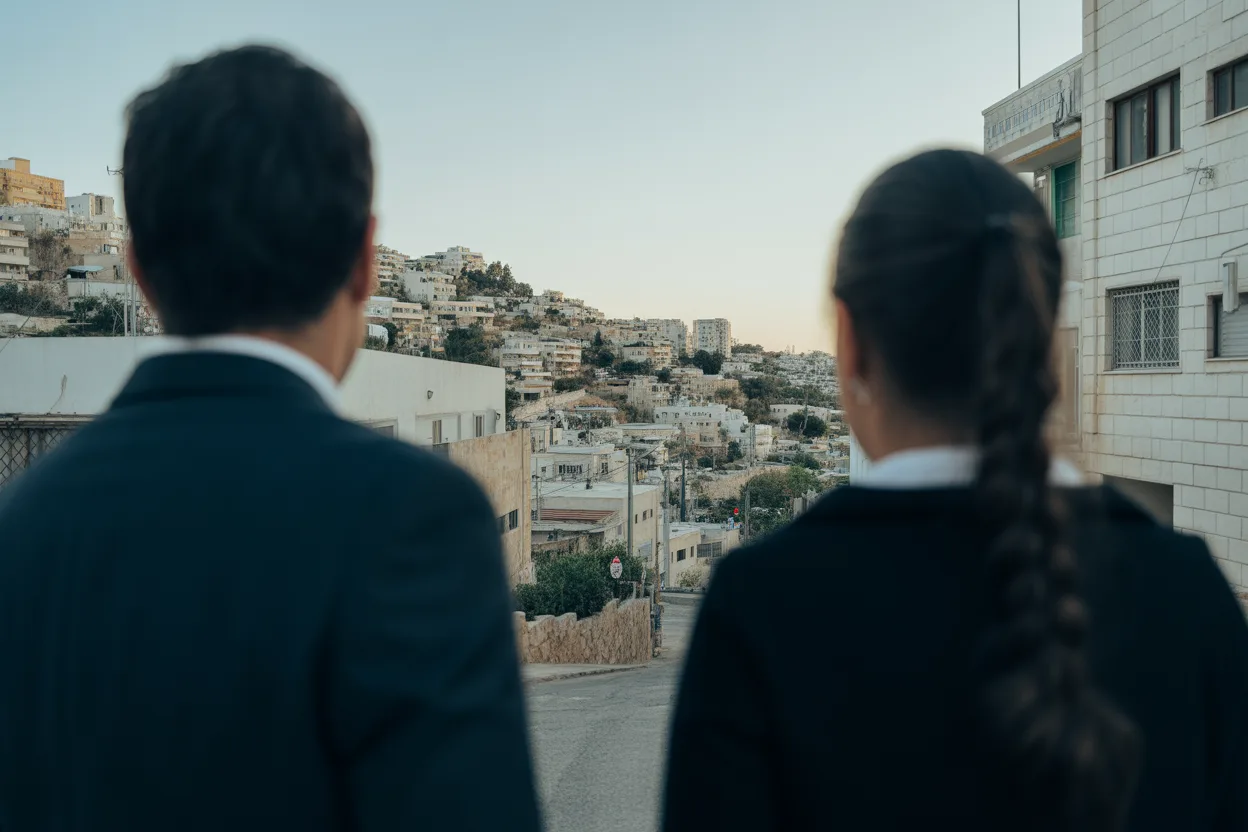 רחוב מגורים צפוף בגבעתיים